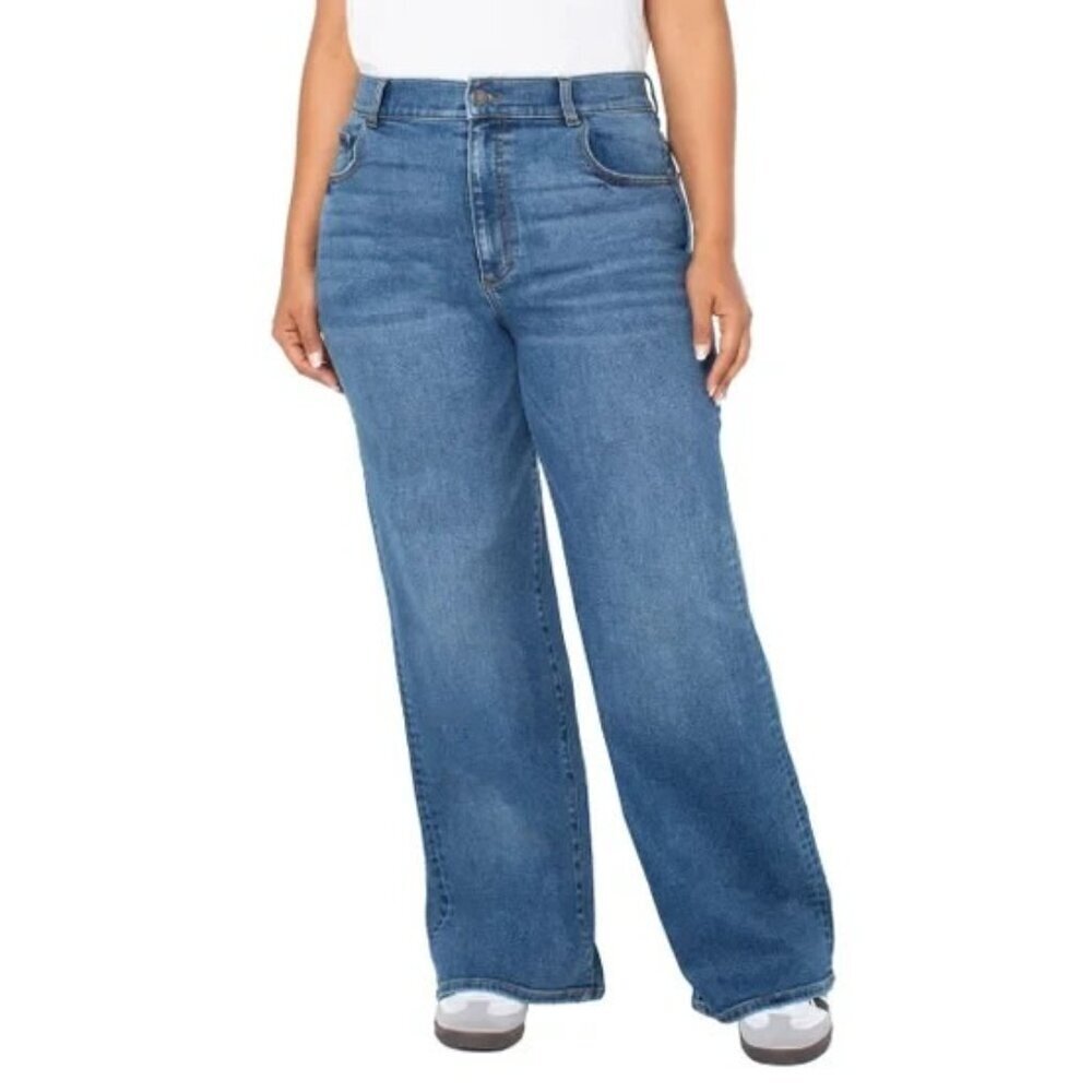 NEW Well Worn Women's Size 14/34 High Rise Wide Leg Jeans 31" Inseam
